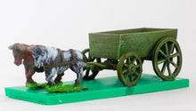 WAG9 Open Wagon with full planked sides and  2 oxen