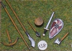 X38 Medieval Weapons: Axe, Shield, Sword, Lance, Bill, Crossbow, Mace & Barrel